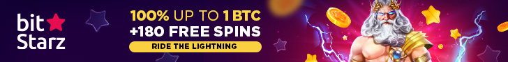 BitStarz Casino - 100% up to 1 BTC + 180 Free Spins
